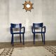 Paire de 2 fauteuils de bureau bout de table