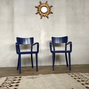 Paire de 2 fauteuils de bureau bout de table