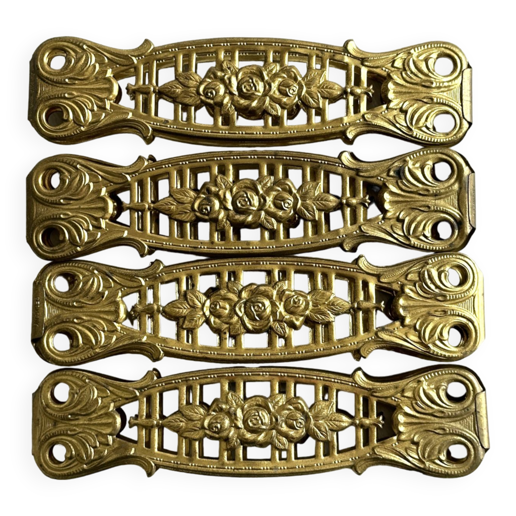 6 Ronds De Serviette En Métal Argenté
