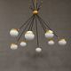 Italian brass chandelier with 8 light points