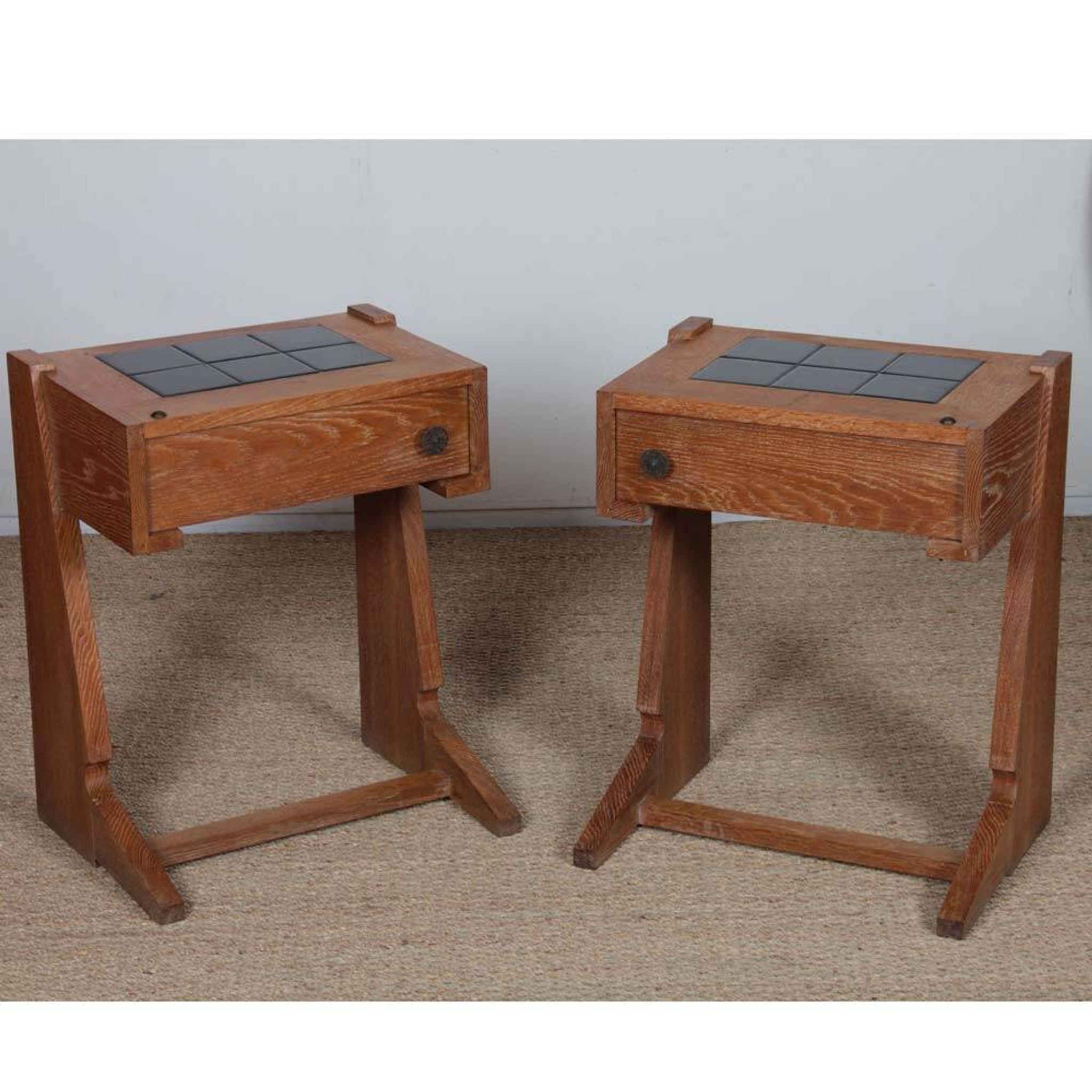 Pair of bedside tables, 1960