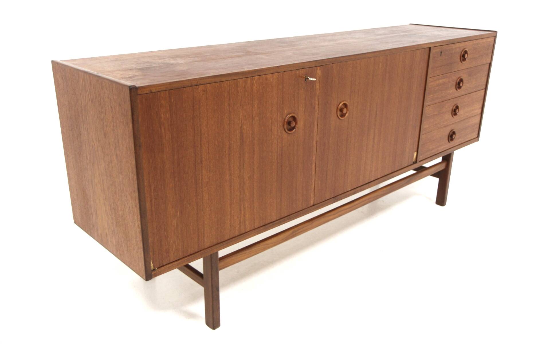 Enfilade scandinave en teck, Suède, 1960