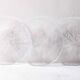 Set of 3 Vintage Kosta Boda Glass Dessert Plates / Scandinavian Leaf Design