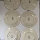 Service 6 assiettes plates gien lorraine fleurs peintes à la main