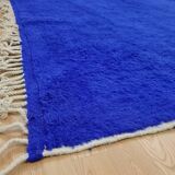 Handmade blue wool Berber rug 200cmx300cm