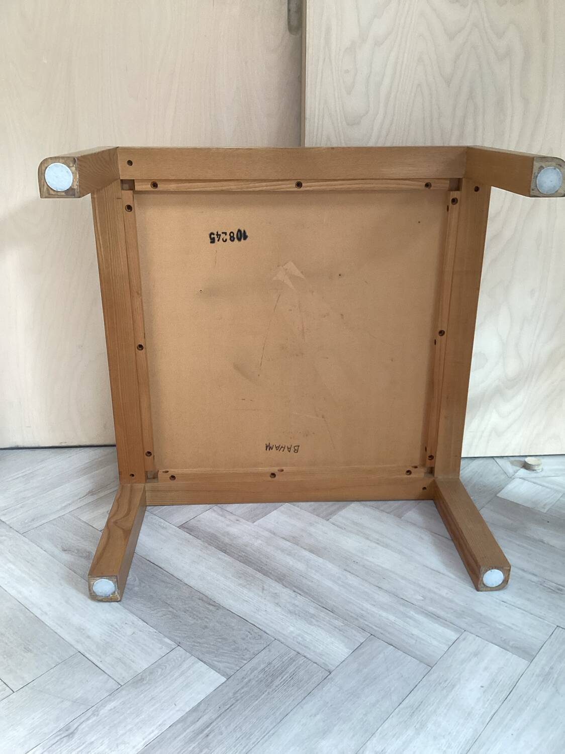 Table basse scandinave, design 1970, en bois de chêne