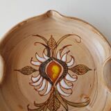 Ashtray / empty pocket floral pattern signed Fonck and Matéo (Vallauris)