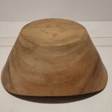 Raw wood salad bowl