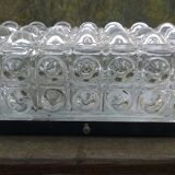 1970 bubbled glass wall light