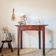 Small antique farmhouse table in wood – vintage rustic desk