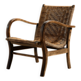 Fauteuil en hêtre par Erich Dieckmann