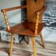 Art-popular armchair 50s in solid wood