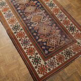Tapis d'orient caucasien ancien fait main kazak 160 X 100cm