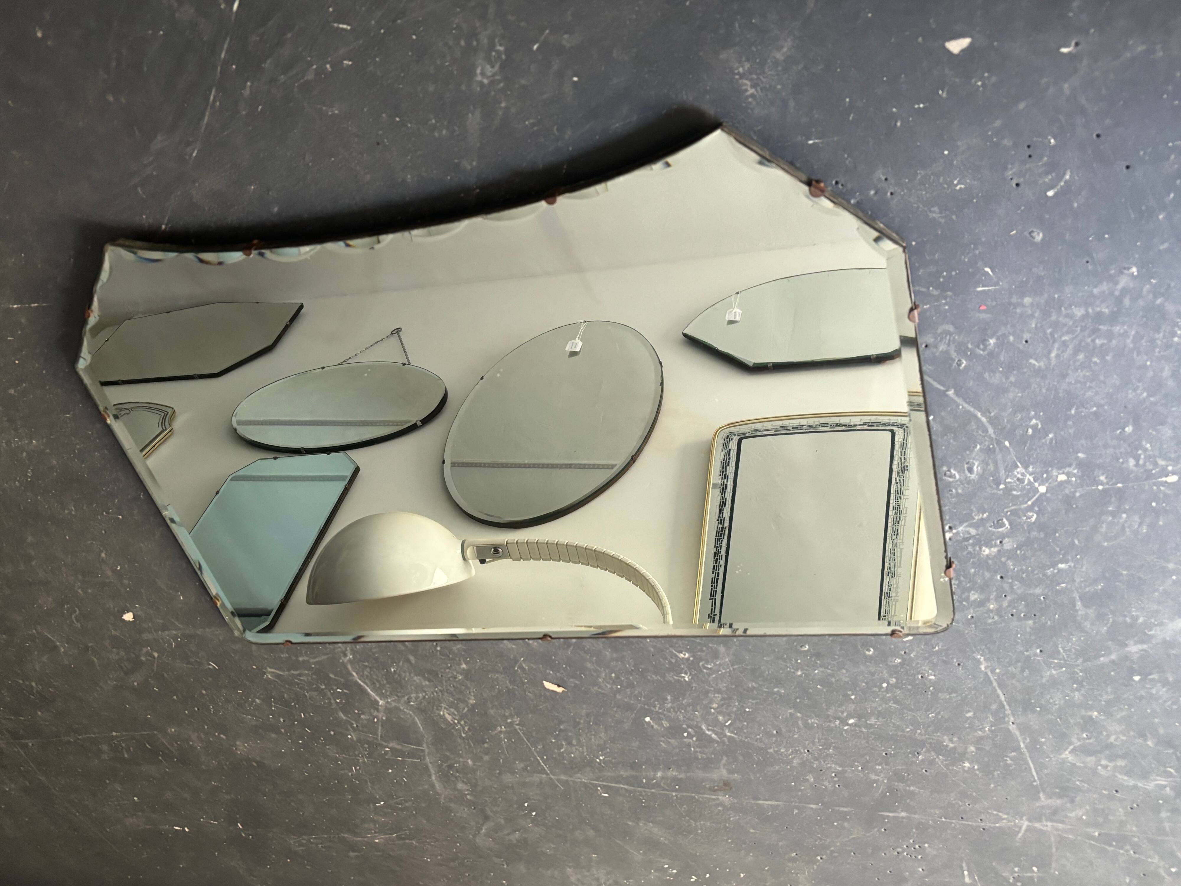 Art Deco beveled mirror