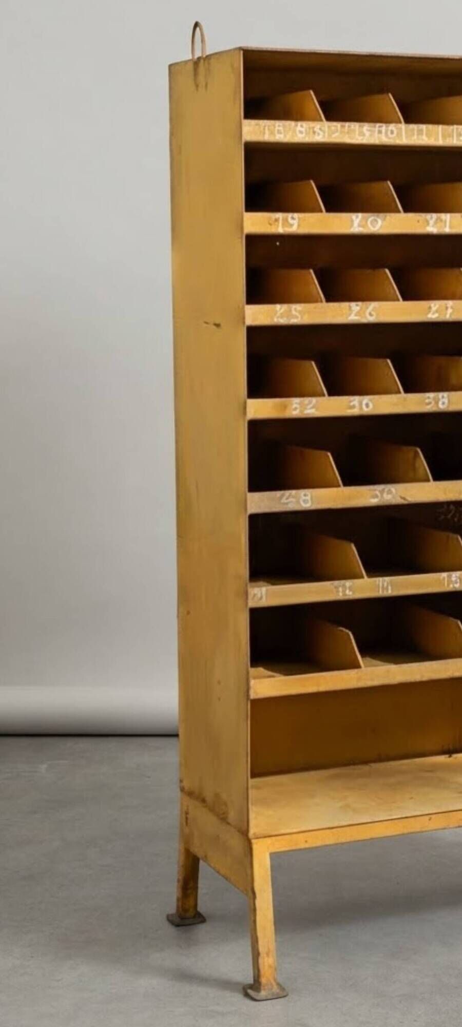 Industrial shelving unit with compartments