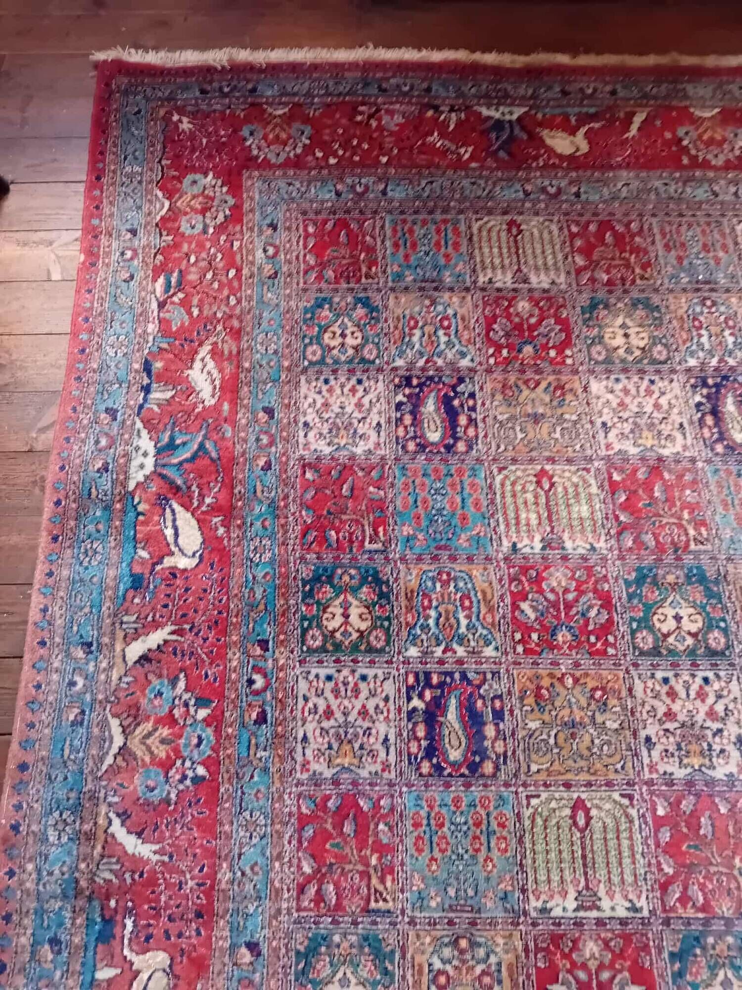 Handmade Moud XXL Persian rug 353x249cm