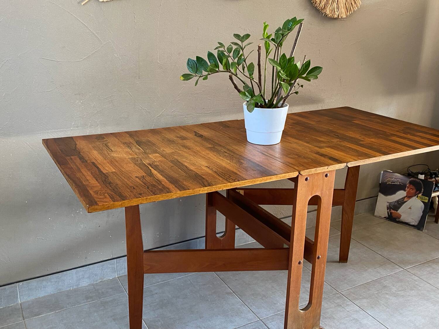 Vintage folding wooden table