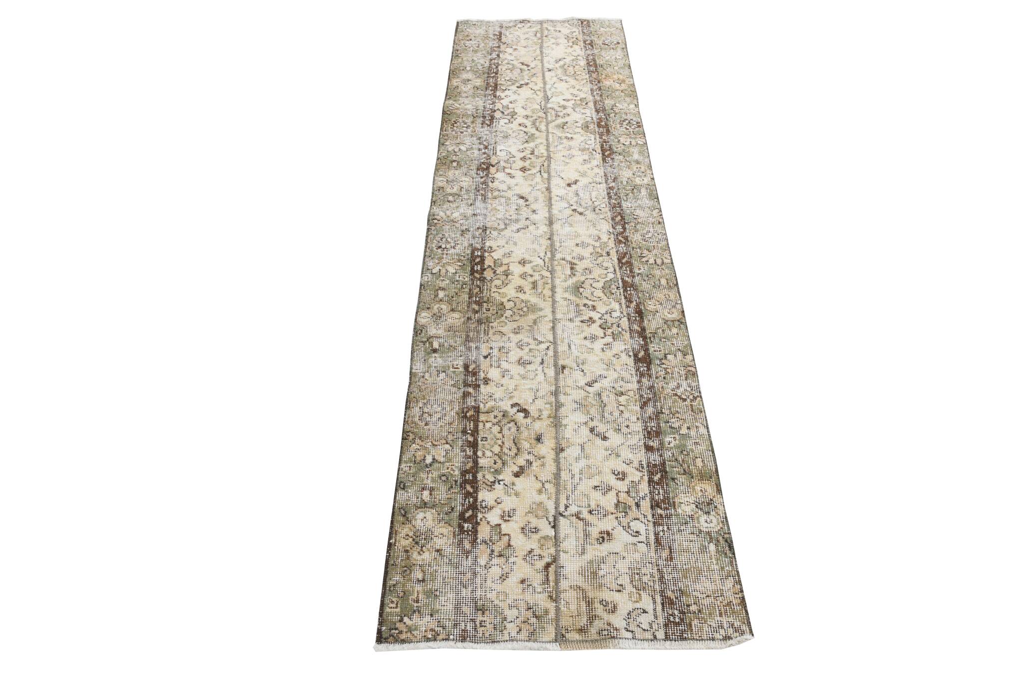2x8 Shabby Chic Rug For Kitchen Vintage Runner Rug, 64x241Cm