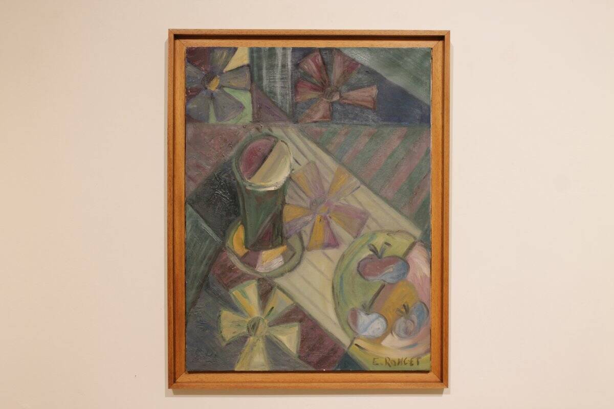 Cubist Still Life with Flowers - Elisabeth Ronget