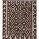 Vintage Turkish kilim, handwoven, 118x140 cm.