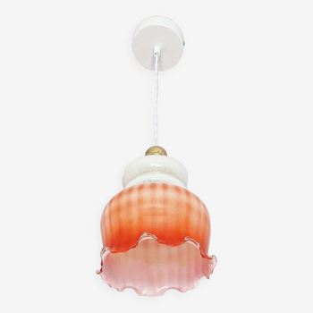 Suspension opaline vintage