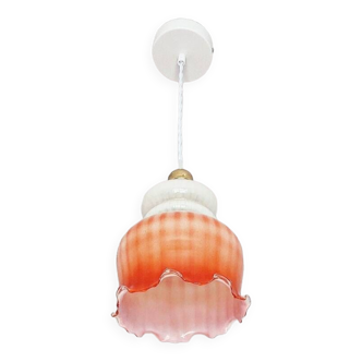 Vintage opaline pendant light