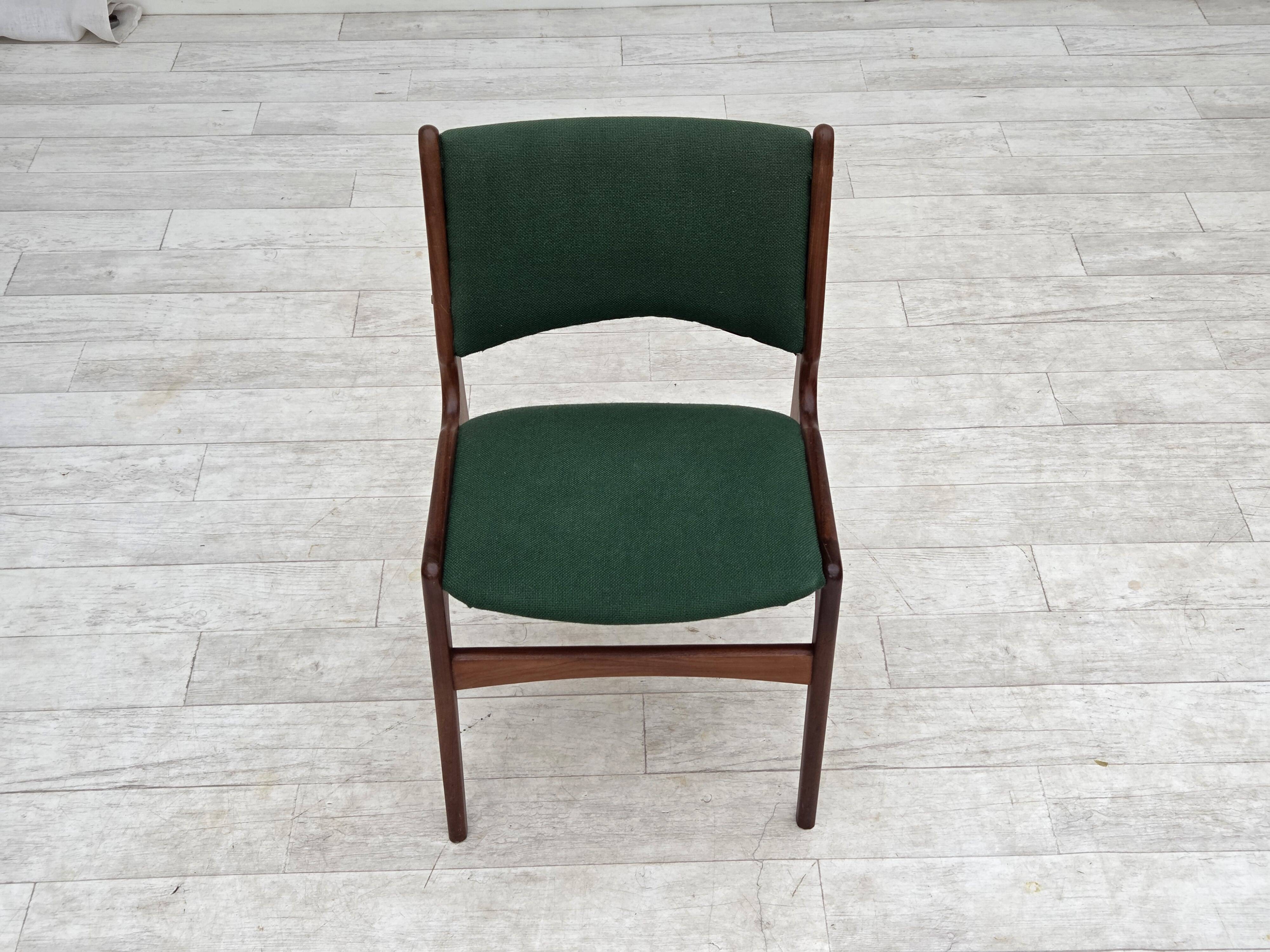 1960s, Danish design by Erik Buch, set of 4 dining chairs model 89.