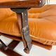 Antique "Panter" hanging armchair in Scandinavian design leather Westnofa an70