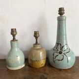 matching signed ceramic lamp bases