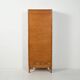 Cabinet de classement en chêne scandinave avec porte tambour verticale, S.K.N., 1963