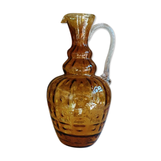 Ambled glass Ewer