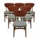 Set of six teak chairs, Danish design, 1970s, production: Denmark