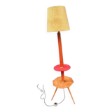 Lampadaire à double tablettes, bois, 1950-60