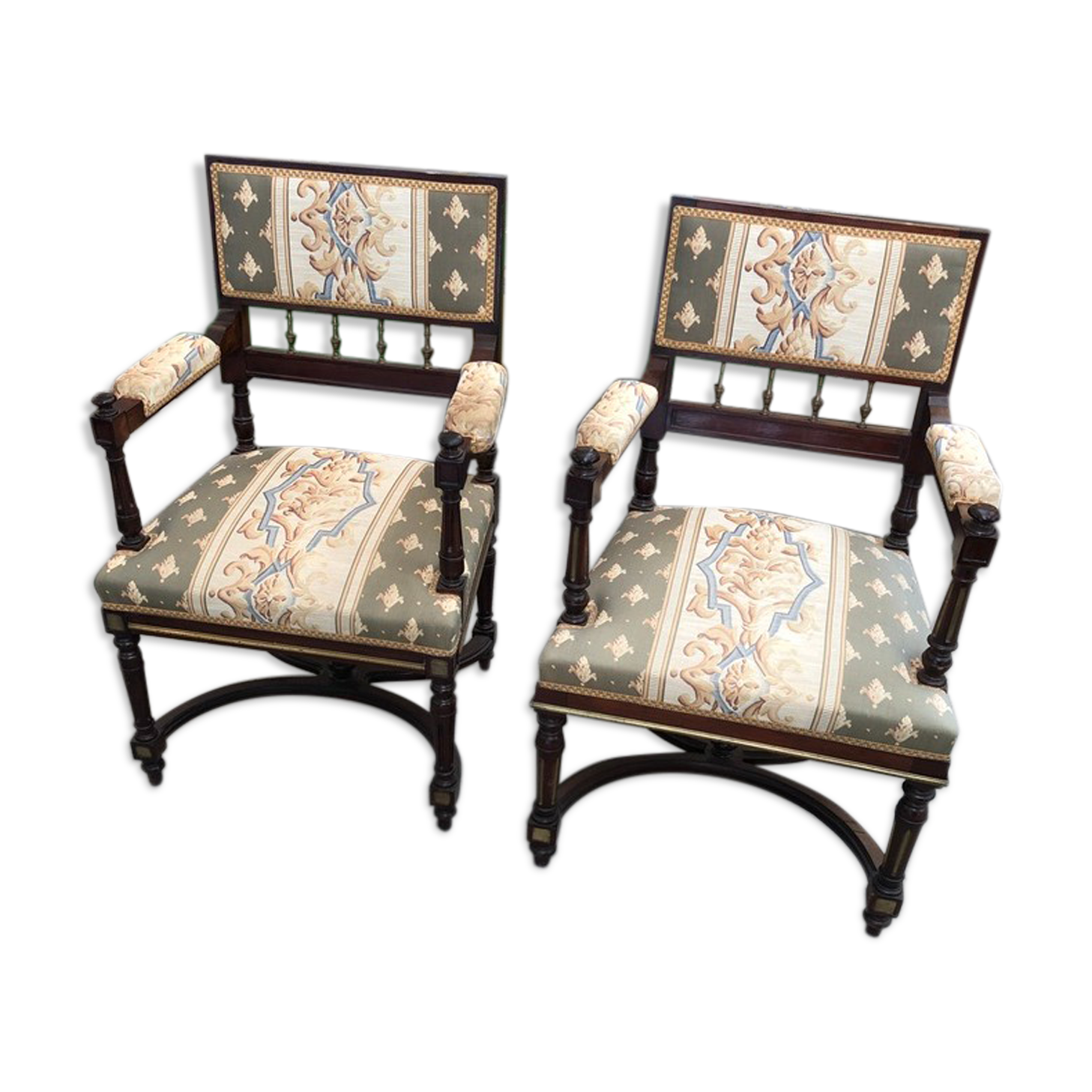 Pair of nineteenth century armchairs