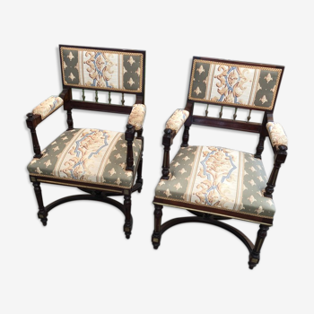Pair of nineteenth century armchairs