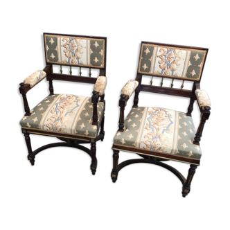 Pair of nineteenth century armchairs