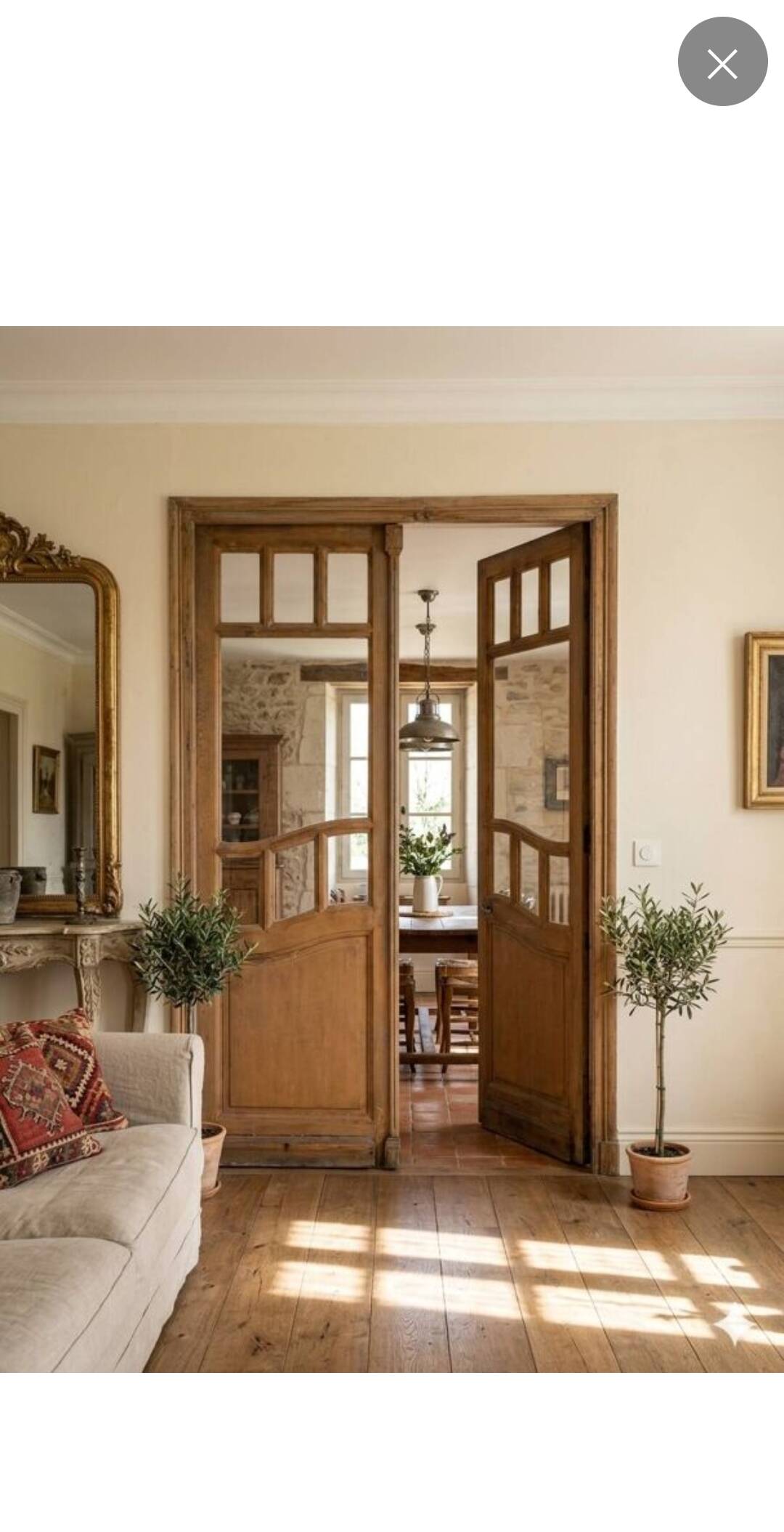 Pair of old Art Nouveau doors