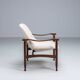 “Tiki” lounge chair in teak and bouclé Busnelli Italy 1960