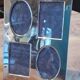 Silver metal frame