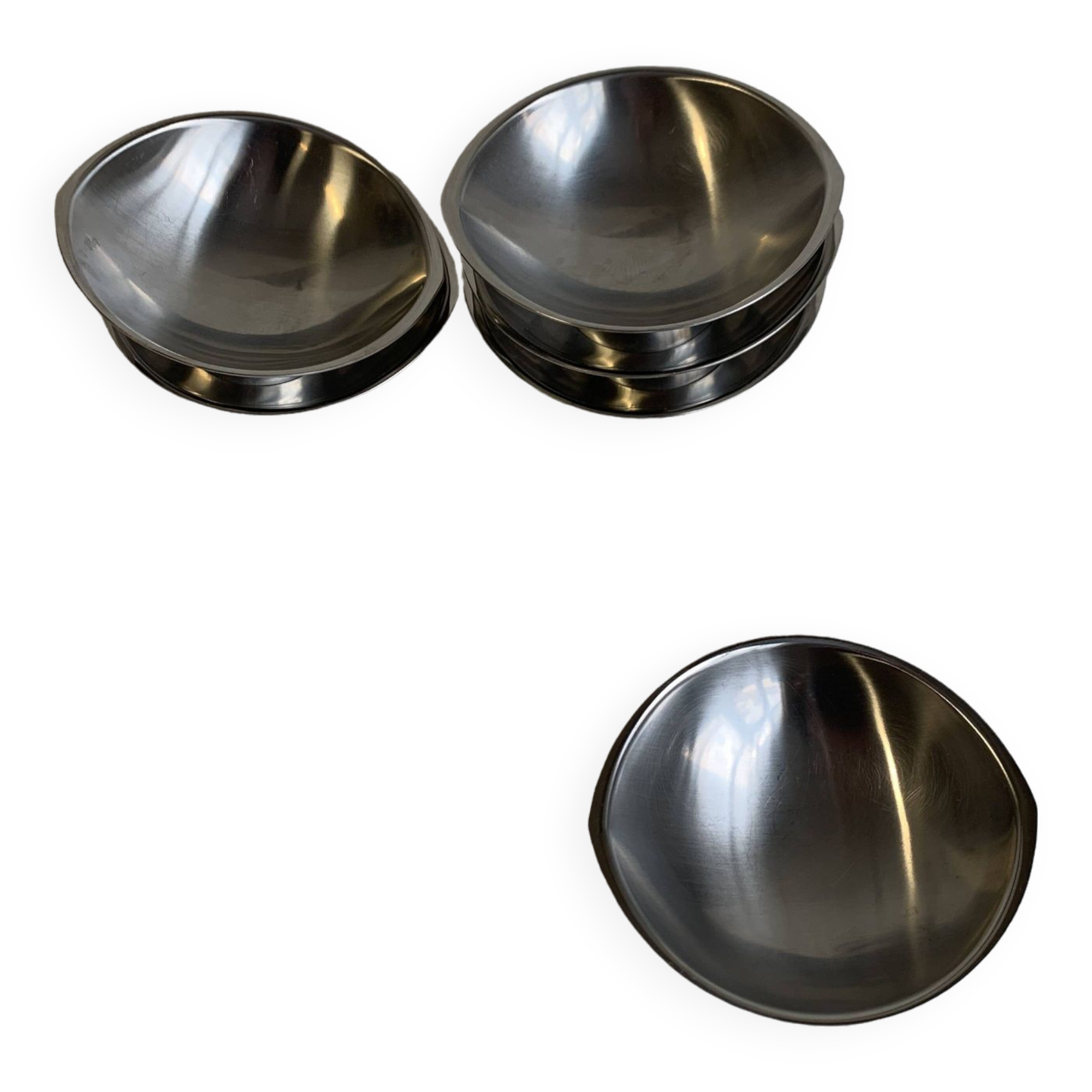 Coupelles à glace vintage en inox Guy Degrenne