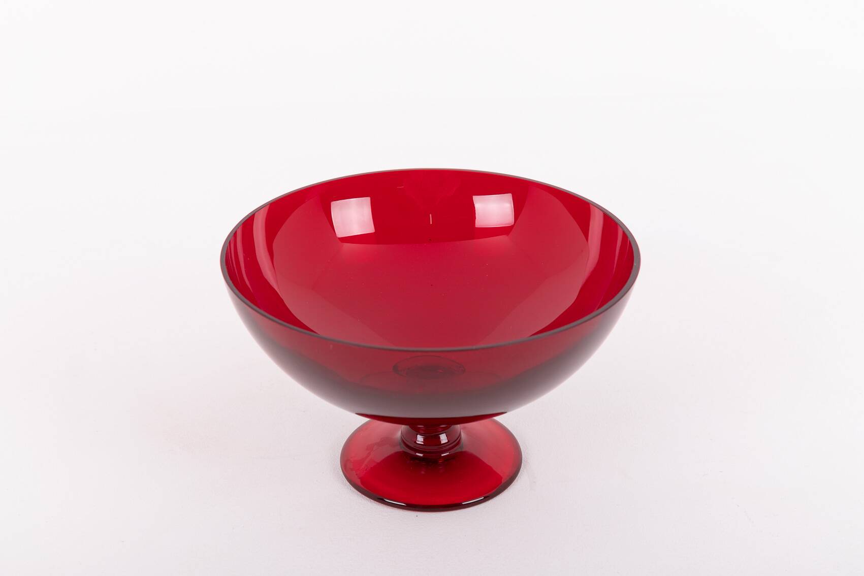 Vintage glass bowl from Monica Bratt for Reijmyre Glasbruk, Sweden 1950’s