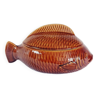 Sarreguemines fish tureen