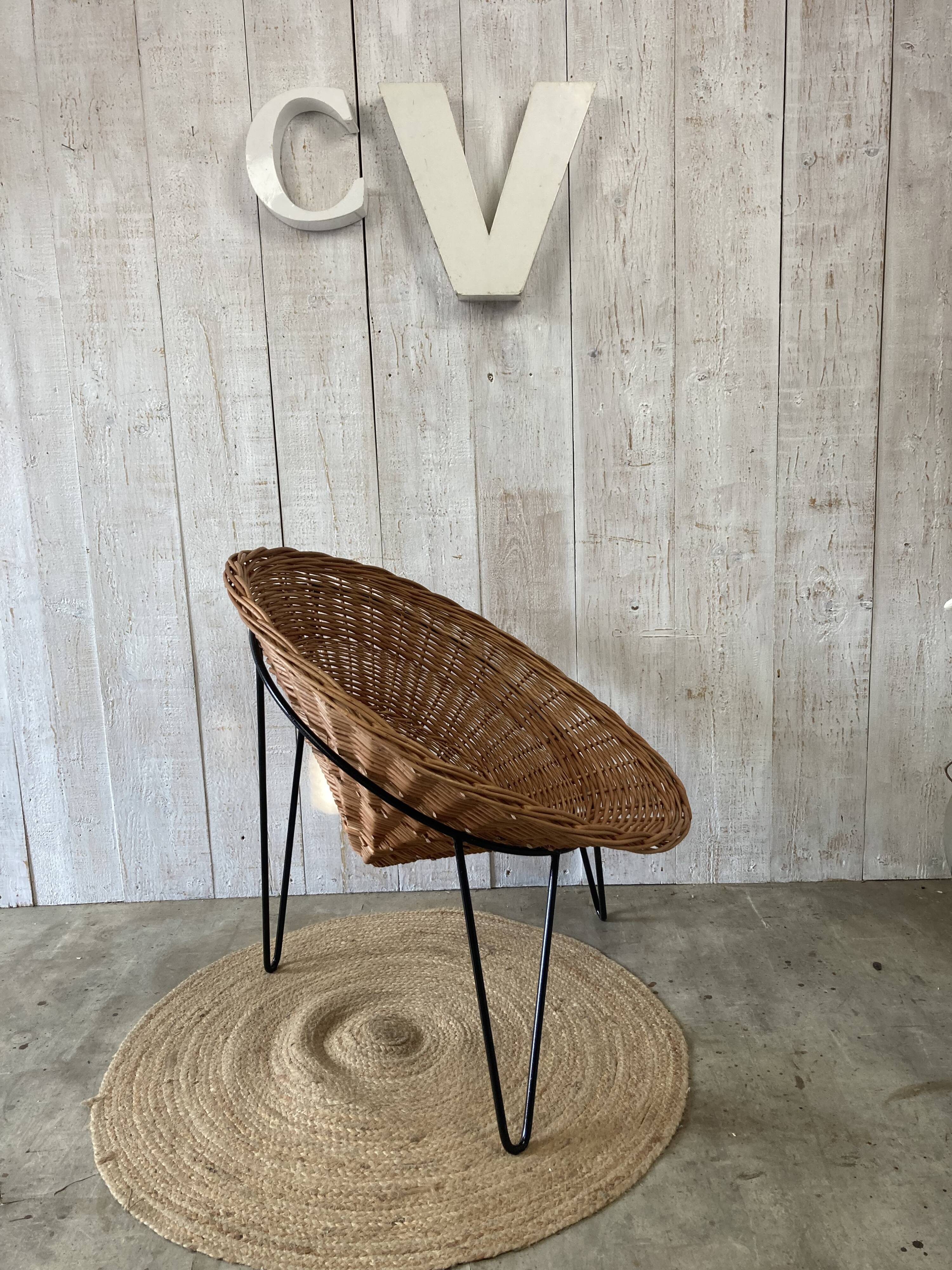 Vintage basket chair