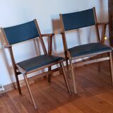 Pair of bridge armchairs