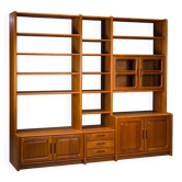 Mid-century modern Danish modular teak wall unit from Dyrlund, Denmark, 1970s