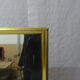 Miroir vintage années 50 bois doré 112 x 134 cm