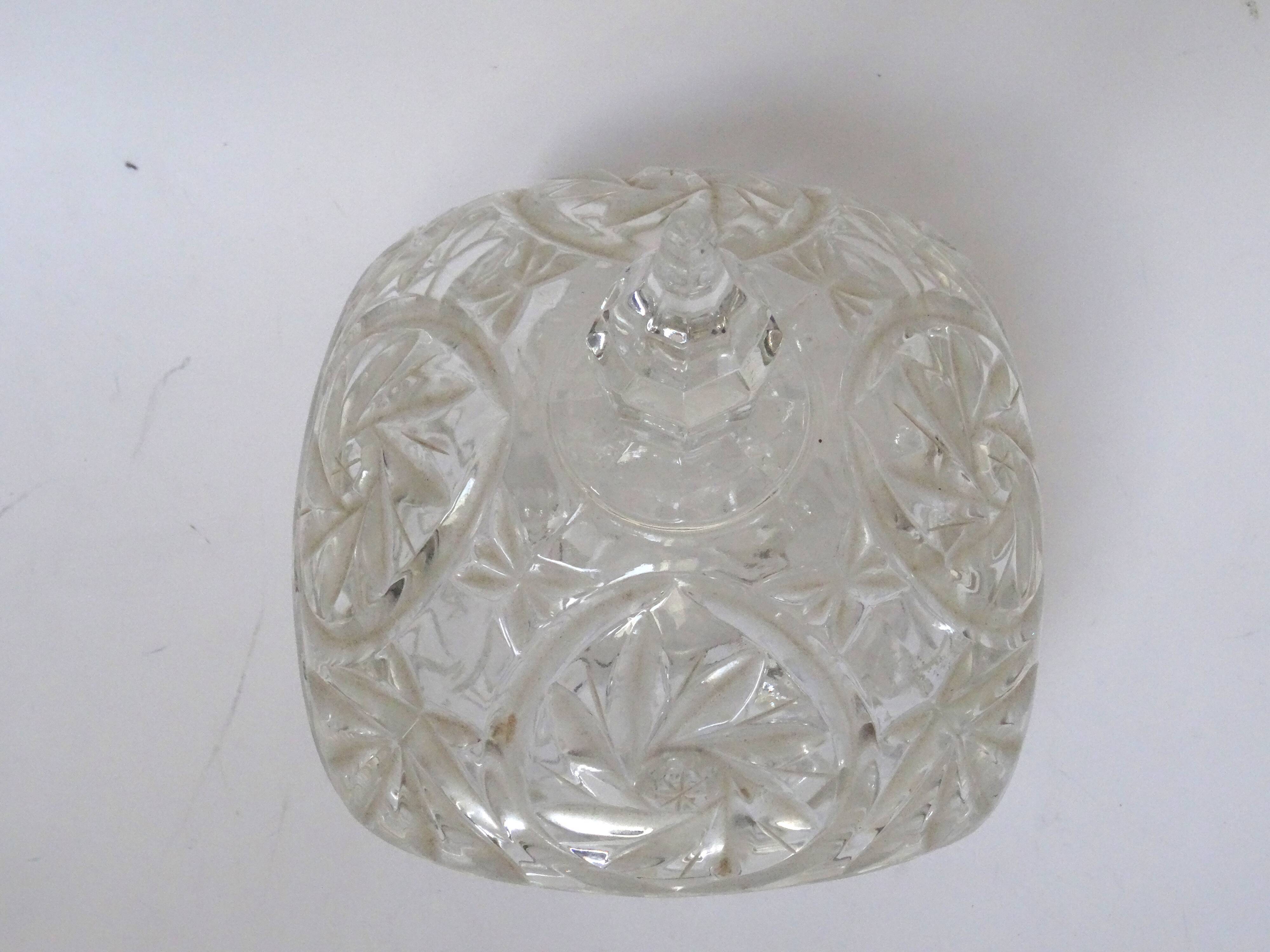 Square crystal candy box