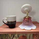 Pink Art Deco wall light