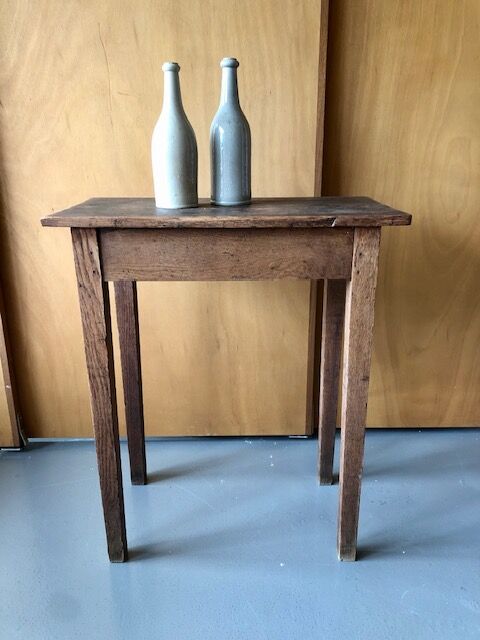 Console table in raw wood