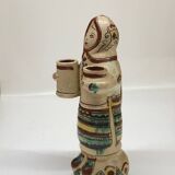 Bougeoir anthropomorphe artisanal circa 1960